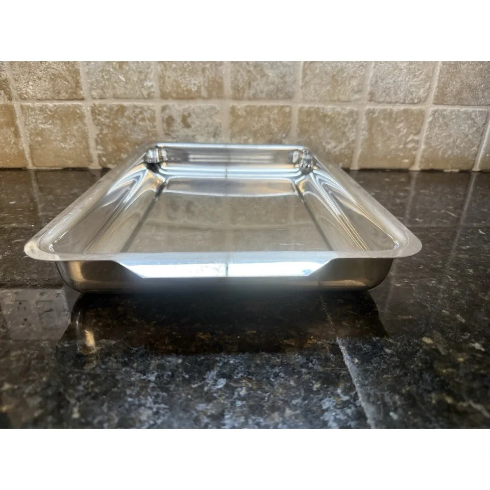 Guy Degrenne 18/10 Stainless Steel Cookware Baking Dish Pan Tray France 9x13x2